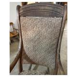Wicker Seat Wooden Rocking Chair Wicker Seat Wooden Rocking Chair