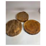 Lot of (3) Large Tree Discs 14” Diameter Lot of (3) Large Tree Discs 14” Diameter