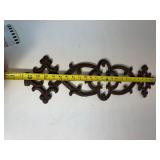 Cast Iron Wall Hanging Trivet-Style Decorative Panel Cast Iron Wall Hanging Trivet-Style Decorative Panel