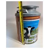 Metal Canister with Farm Scene Metal Canister with Farm Scene