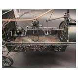 Vintage Wire Airship Sculpture - Steampunk Metal Art with Propellers & Wheels Vintage Wire Airship Sculpture - Steampunk Metal Art with Propellers & Wheels