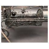 Vintage Wire Airship Sculpture - Steampunk Metal Art with Propellers & Wheels Vintage Wire Airship Sculpture - Steampunk Metal Art with Propellers & Wheels