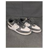 Nike Air Force 1 Low Sneakers - White/Black Leather, US Size 9 Nike Air Force 1 Low Sneakers - White/Black Leather, US Size 9
