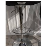 Bar Stools (Lot of 4) - Black Vinyl, Chrome Pedestal Base Bar Stools (Lot of 4) - Black Vinyl, Chrome Pedestal Base