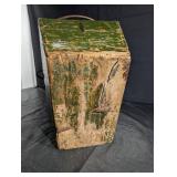 Jersey Grain Company Wooden Grain Crate - Vintage Green with Rope Handle Jersey Grain Company Wooden Grain Crate - Vintage Green with Rope Handle