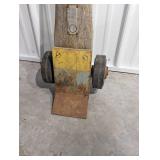 Moving Equipment Co. Dolly - Vintage Wood-Handle, Dual Wheels Moving Equipment Co. Dolly - Vintage Wood-Handle, Dual Wheels