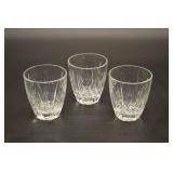 Crystal Glass Tumblers - Faceted Cut Pattern (Set of 3) Crystal Glass Tumblers - Faceted Cut Pattern (Set of 3)