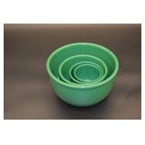 Chantal Green Ceramic Nesting Bowls - 4-Piece Set - Made in Italy Chantal Green Ceramic Nesting Bowls - 4-Piece Set - Made in Italy