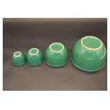 Chantal Green Ceramic Nesting Bowls - 4-Piece Set - Made in Italy Chantal Green Ceramic Nesting Bowls - 4-Piece Set - Made in Italy