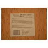 Vintage Produce Art Rhubarb Crate Label Vintage Produce Art Rhubarb Crate Label