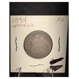 1854 Seated Liberty Quarter 1854 Seated Liberty Quarter