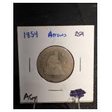 1854 Seated Liberty Quarter 1854 Seated Liberty Quarter