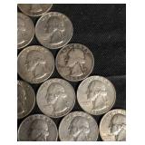 Lot Of 15 90% Silver Washington Quarters. Lot Of 15 90% Silver Washington Quarters.