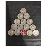 90% Silver Washington Quarters Mix - 15 Coins 90% Silver Washington Quarters Mix - 15 Coins
