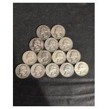 90% Silver Washington Quarters Mix - 14 Coins 90% Silver Washington Quarters Mix - 14 Coins