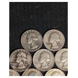 90% Silver Washington Quarters Mix - 14 Coins 90% Silver Washington Quarters Mix - 14 Coins