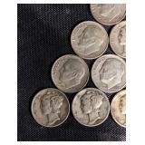 90% Silver Roosevelt And Mercury Dimes (Lot of 16) 90% Silver Roosevelt And Mercury Dimes (Lot of 16)