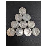 Kennedy Half Dollars 1964 (Lot of 10) Kennedy Half Dollars 1964 (Lot of 10)