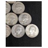 Washington Quarters 1957-1964 90% Silver (Lot of 10) Washington Quarters 1957-1964 90% Silver (Lot of 10)