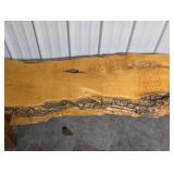 Live Edge Wood Slab Top with Bark Edge - Rustic Table/Bench Surface Live Edge Wood Slab Top with Bark Edge - Rustic Table/Bench Surface