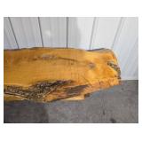 Live Edge Wood Slab Top with Bark Edge - Rustic Table/Bench Surface Live Edge Wood Slab Top with Bark Edge - Rustic Table/Bench Surface