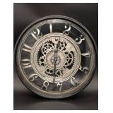 Skeleton Gear Wall Clock - Large 24in Exposed Gearwork Face Skeleton Gear Wall Clock - Large 24in Exposed Gearwork Face
