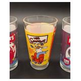 Simpsons 16oz Pint Glass Set - Assorted Characters (Homer, Moe, Batman, Superman) Simpsons 16oz Pint Glass Set - Assorted Characters (Homer, Moe, Batman, Superman)