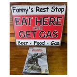 Fanny Rest Stop Tin Sign & Sniper Contracts PC Game Fanny Rest Stop Tin Sign & Sniper Contracts PC Game