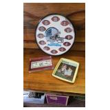 Carolina Panthers Clock, One Million Dollars encased, Girl In n Mirror Tin Plate Carolina Panthers Clock, One Million Dollars encased, Girl In n Mirror Tin Plate