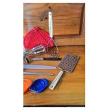 Kitchen Utinsils- Mixer, Master, Sharpening Steel, Washer, Rubber Measuring Cups, Potato Peeler, Cheese Grater Kitchen Utinsils- Mixer, Master, Sharpening Steel, Washer, Rubber Measuring Cups, Potato Peeler, Cheese Grater