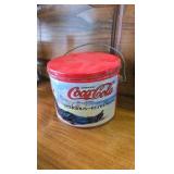 Coke Plate, Coke Tin Bucket, Tin Bottle, Dale Jarrett Figure Coke Plate, Coke Tin Bucket, Tin Bottle, Dale Jarrett Figure