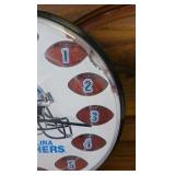 Carolina Panthers Clock, One Million Dollars encased, Girl In n Mirror Tin Plate Carolina Panthers Clock, One Million Dollars encased, Girl In n Mirror Tin Plate