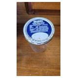 Blue Glass, Jiffy PB Jar, Tall Blue Vase, 3 Small Jars Blue Glass, Jiffy PB Jar, Tall Blue Vase, 3 Small Jars