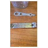 Blue Glass, Jiffy PB Jar, Tall Blue Vase, 3 Small Jars Blue Glass, Jiffy PB Jar, Tall Blue Vase, 3 Small Jars