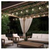 Artika Blaze 20 LED Bulb Outdoor Solar String Lights - 42 Feet - Matte Black