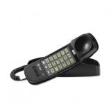 NEW AT&T 210 Basic Trimline Corded Phone, No AC Power, Wall-Mountable, Black