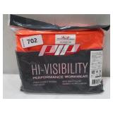 NEW PIP 302-0500S Type R Class 2 Two-Tone Surveyor Solid Safety Vest - Orange - XXL