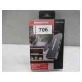 NEW Monster VME40017 4-Port USB-C Hub Black 5.9 in Cable