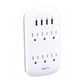 Monster 5016W 6 Outlet, 4 USB-A Wall Tap Power Supply