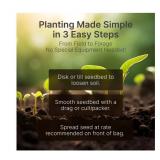 NEW Hit List Purple Top Turnips Seed for 1 Acre Seed Plot Coverage - 6 lb Bag