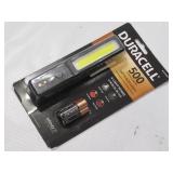 NEW DURACELL 500 Lumen LED Hand-Held Utility Light for Everyday Use - Compact and Durable Design with 4 Modes and 3-AA Batteries Included.