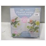 NEW Art 101® Crafts Floral Resin Coasters Kit