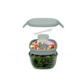 NEW Bentgo All-in-One Tinted Glass Salad Container - Soft Khaki Green/Gray