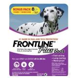 NEW Frontline Plus Flea and Tick Dog Treatment 45-88 lb, 7+1 Doses