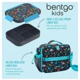 NEW Bentgo 2-Piece Kids Snap & Go Lunch Set: Leak-Proof Lunch Box & Deluxe Insulated Lunch Bag - Dinosaurs