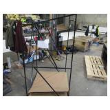 Welded Black Metal Frame Built to Fit Onto Pallets with Angled Roof - Perfect for Projects