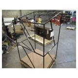 Welded Black Metal Frame Built to Fit Onto Pallets with Angled Roof - Perfect for Projects