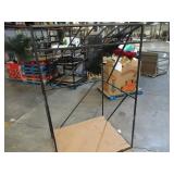 Welded Black Metal Frame Built to Fit Onto Pallets with Angled Roof - Perfect for Projects