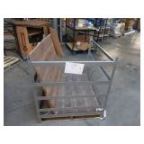 Adjustable Gray Metal Frame Built to Fit Onto Pallets - Perfect for Projects