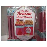 NEW 2 Pack of Tis the Season Treat Towers - 6 Gourmet Food Gift Bundles